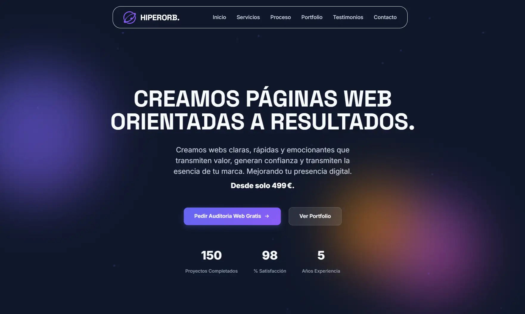 CreativaDX HIPERORB - Desarrollo web orientado a resultados